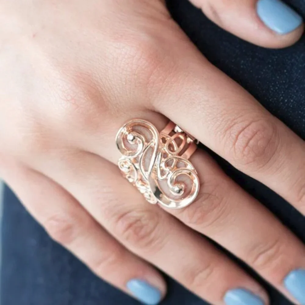 Paparazzi Jewelry Accessories - Musical Motif - Rose Gold Ring - Vintage